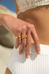 ROMAN DOTS RING SILVER